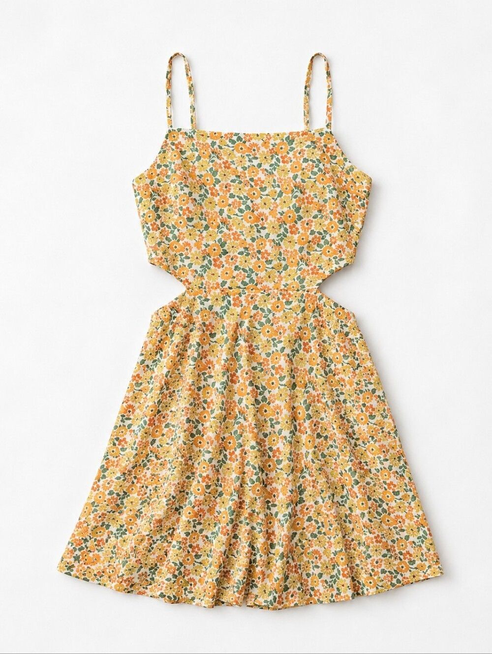 Sky to Moon Floral Cutout Mini Sundress